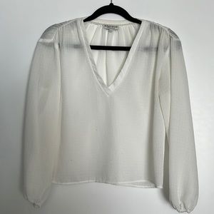 The lady & the sailor White Long Sleeve Blouse